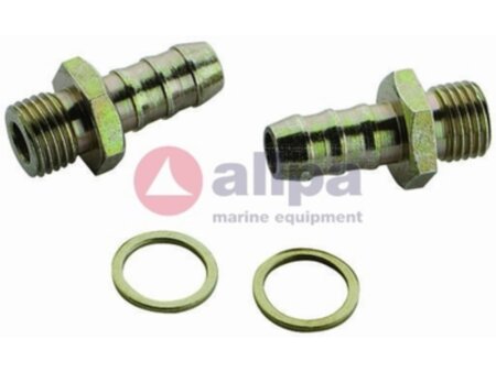 Aansluitset recht voor 10 mm slang