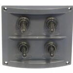 Schakelpaneel 12 volt, 4 posities