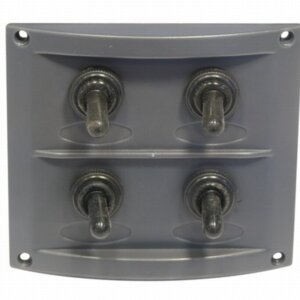 Schakelpaneel 12 volt, 4 posities