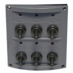 Schakelpaneel 12 volt, 6 posities