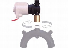 Jabsco solenoid klep 12/24 volt