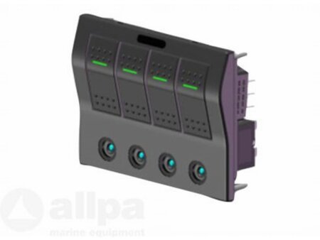 Schakelpaneel 12V autofuse 4 posities