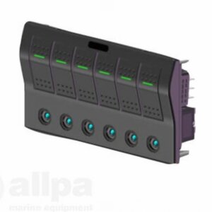 Schakelpaneel 12V autofuse 6 posities