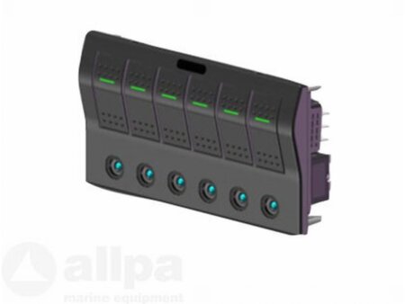 Schakelpaneel 12V autofuse 6 posities