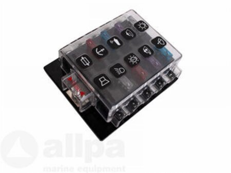 Zekeringhouder 10 aansluitingen