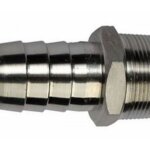 RVS slangtule buitendraad 3/8 X 15