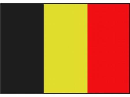 Vlag Belgie met kroon 40 x 60 cm
