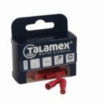 Draadklem rond 5 mm geel vrouwtje 5 stuks