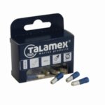 Draadklem rond 5 mm mannetje geel 5 stuks