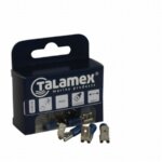 Draadklem dubbel 6,3 blauw 6 stuks