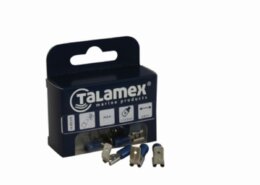 Draadklem dubbel 6,3 geel 5 stuks