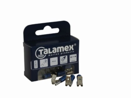 Draadklem dubbel 6,3 geel 5 stuks