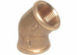Messing knie 1/2"