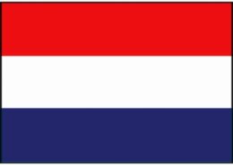 Vlag Nederland, 20 x 30 cm classic rood,wit donkerblauw