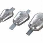 Lasanode met boutgaten zink 2,2 kg