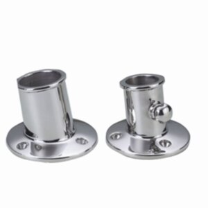 Vlaggenstok houder 32 mm RVS met schroef