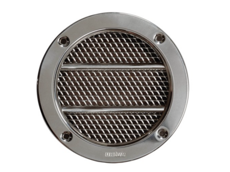 Ronde lucht aanzuigpoort met roestvast stalen rooster