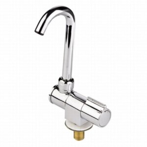 Kraan met draaibare uitloop enkel chrome