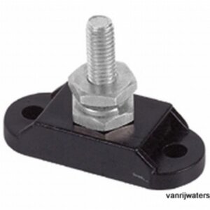 Vermogensklem zwart 6 mm