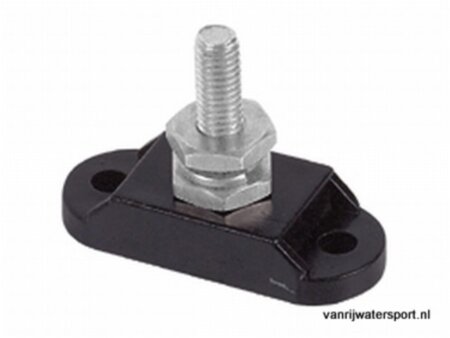 Vermogensklem zwart 6 mm