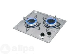 Gaskomfoor RVS 350x320x80 mm, twee branders