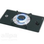 Gaskomfoor met thermische glasplaat 365x200x80mm