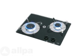 Gaskomfoor met thermische glasplaat 380x280x80 mm twee branders