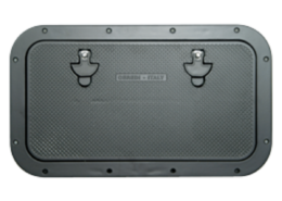 Aluminium luik grijs, 350x600 mm