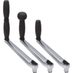 Antal winchhandel lock in 250 mm, verchroomd brons