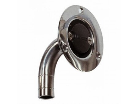 Vetus RVS tankbeluchter 25 mm haaks