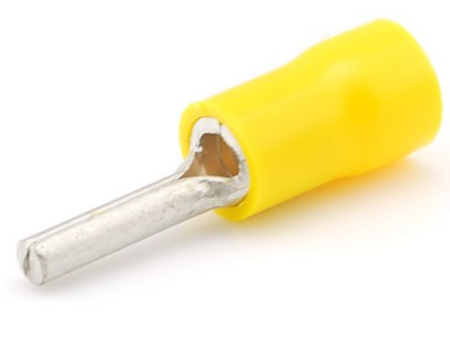 Draadklem pin geel 4 stuks