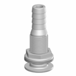 Huiddoorvoer met tule - 1'' x 25 mm wit