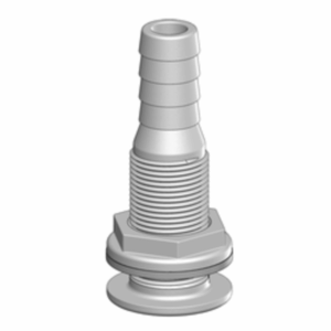 Huiddoorvoer met tule - 1'' x 25 mm wit