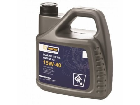 Vetus motorolie 15W40 voor diesel motoren, 4 liter