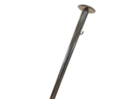 Vlaggenstok rvs, 25 mm, lengte 600 mm