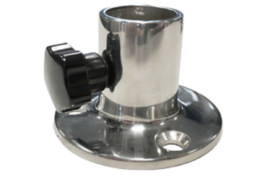 Vlaggenstok houder 25 mm RVS316 met schroef