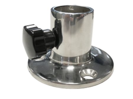 Vlaggenstok houder 25 mm RVS316 met schroef