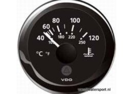 Temperatuurmeter koelwater zwart VDO/Veratron
