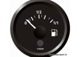 Brandstofmeter zwart VDO,/Veratron voor 10-180 Ohm zender