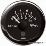Oliedrukmeter 10 bar, zwart VDO/Veratron
