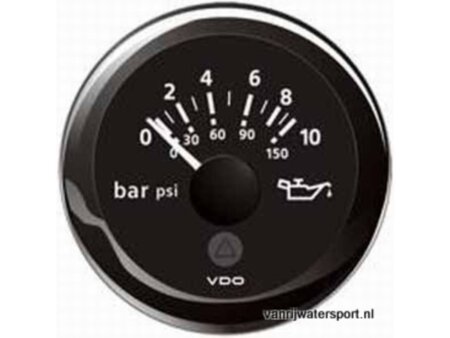 Oliedrukmeter 10 bar, zwart VDO/Veratron