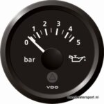 Oliedrukmeter 5 bar, zwart VDO/Veratron