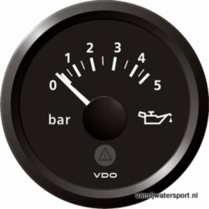 Oliedrukmeter 5 bar, zwart VDO/Veratron