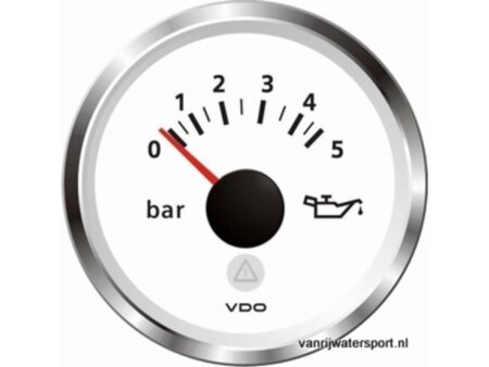 Oliedrukmeter 5 bar, wit VDO/Veratron