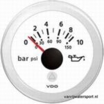 Oliedrukmeter 10 bar, wit VDO/Veratron