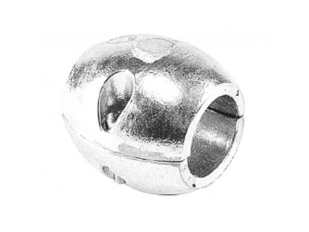 Schroefas anode aluminium 45 mm