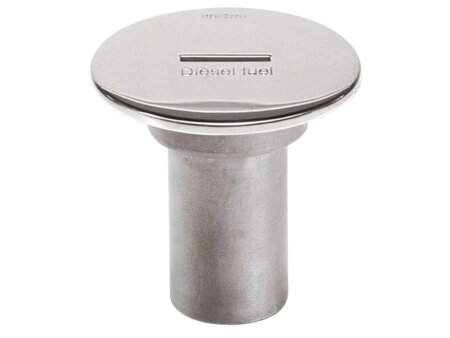 Dekdop roestvast staal voor slang ⌀ 38 mm.