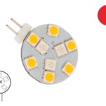 LED lamp G4 10/1.4W wit/rood