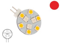 LED lamp G4 10/1.4W wit/rood