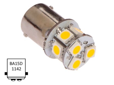 LED lamp BA15D 10/1.0W WarmWit